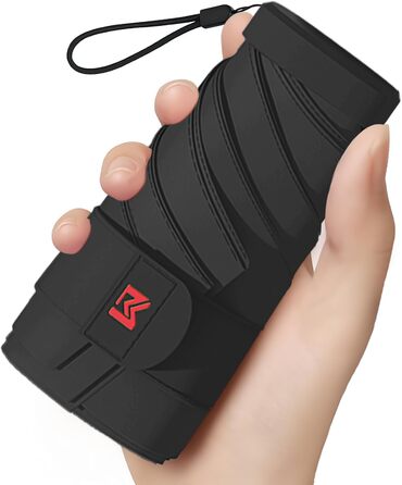 Міні-парасолька Moorrlii Travel для портмоне з чохлом, маленька, компактна, захист від ультрафіолету, сонячного світла, маленька с