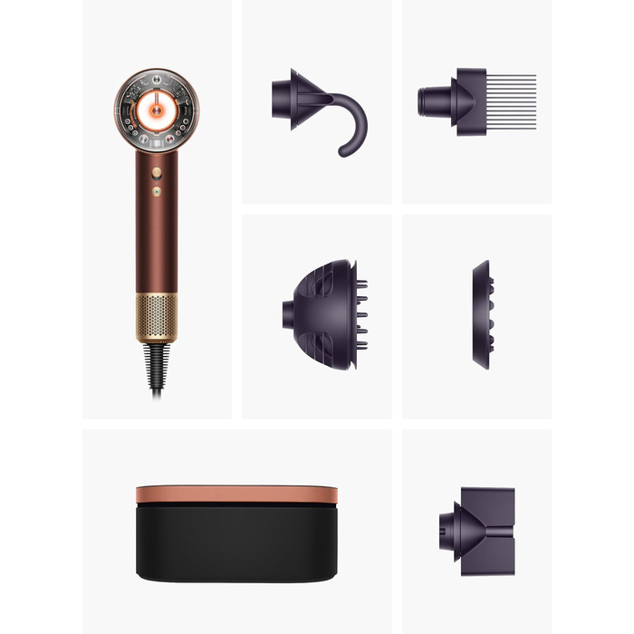 Фен Dyson Supersonic Nural для кучерявого та жорсткого волосся, Plum Copper