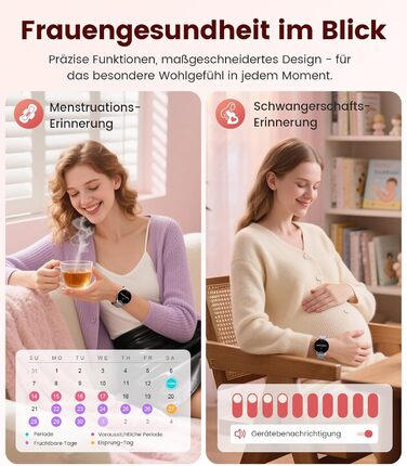 Жіночий смарт-годинник 2026 року з дзвінками - 7,99 мм ультратонкий елегантний фітнес-годинник з 1,43-дюймовим HD-дисплеєм, що постійно ввімкнений, водонепроникний IP68, понад 100 спортивних режимів, жіноче здоров&39я для iOS та Android, сріблястий FV21-G