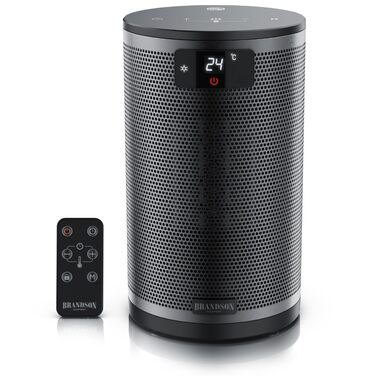 Тепловентилятор з пультом дистанційного керування - Лауреат нагород - ЕКО-режим, енергозберігаючий, тихий - 1500 Вт - 2 швидкості - Захист від перекидання та перегріву