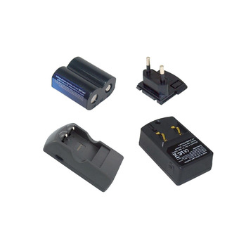 Зарядні пристрої PowerSmart 100-240 В (вхід), 7,3 В (вихід), 0,3 А (вихідний струм) для Sanyo CR-P2, Sony CR-P2S, Varta CR-P2 (в комплекті 1 зарядний пристрій 1 акумулятор)