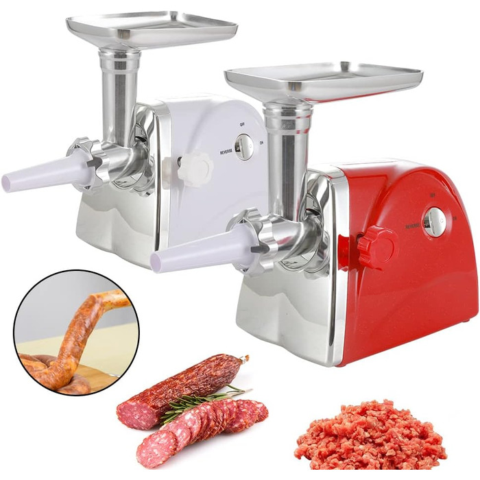 М'ясорубка електрична, 2800 Вт М'ясорубка з нержавіючої сталі М'ясорубка з нержавіючої сталі Електрична м'ясорубка з нержавіючої с