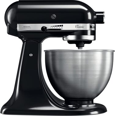 Кухонні комбайни KitchenAid CLASSIC 4.3 л з відкидною головкою двигуна, 4,3 л, чорний чорний одинарний