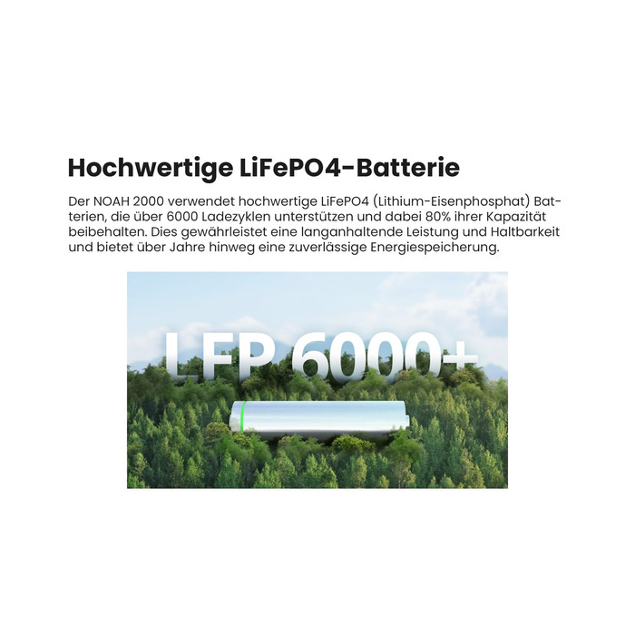 Блок акумулятора енергії Growatt NOAH 2000 для балконних електростанцій, ємністю 2048 Втгод із вхідною потужністю фотоелектричних елементів 1800 Вт, клас захисту IP66, для балконних електростанцій (NOAH 2000 * 1) NOAH 2000*1