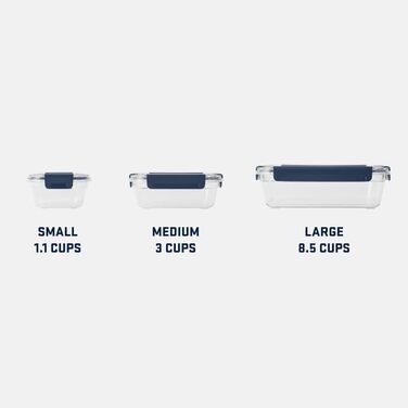 Контейнер для зберігання продуктів YETI середнього розміру, темно-синій, середній