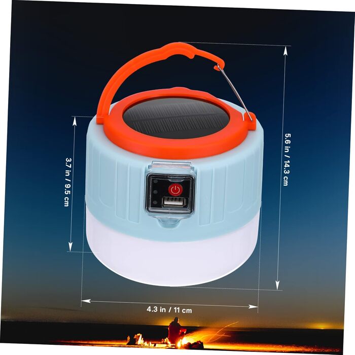 Сонячний кемпінговий світильник ibasenice з дистанційним керуванням, акумуляторний наметовий світильник для кемпінгу та саду, розумний індикатор живлення, режими яскравості, універсальне використання