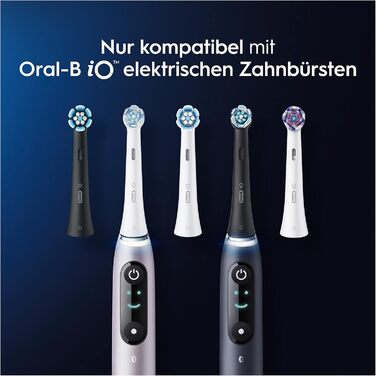 Щітки для чищення Oral-B iO Ultimate для електричної зубної щітки, 4 шт. и, неперевершене чищення зубів за технологією iO, упаковка, готова до поштової скриньки, подарунок на День святого Валентина для неї/нього