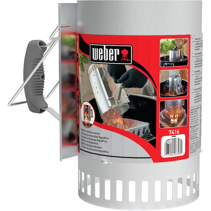 Старт-пакет для розпалювання вугілля Weber RapidFire, 19 x 19 x 30.5 см, великий