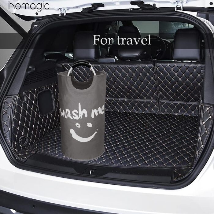 Кошик для білизни з ручками 91L Окремо стоячий кошик для білизни Розбірний, мішок для брудної білизни зі смайликом для брудної біл