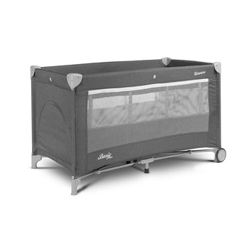 Дорожнє ліжечко Basic Plus графітове, сіре, 3936