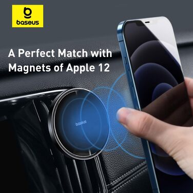 Магнітний автомобільний тримач для телефону Baseus NeoGravity (чорний)
