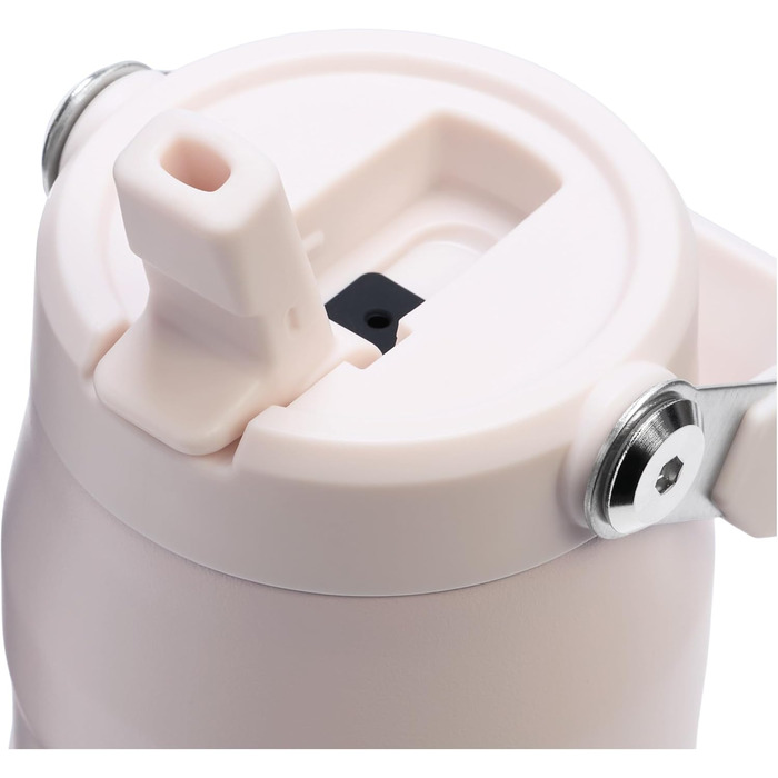 Пляшка для пиття Stanley Flip Straw 2.0 з трубочкою 0.7 л - Термокружка зберігає напої холодними протягом 10 годин - 3 днів - Без BPA - Герметична - Підстаканник сумісний з тримачем - Можна мити в посудомийній машині - Рожевий кварц 700 мл