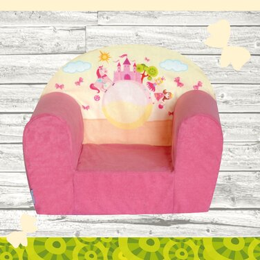 Дитяче крісло від 1 року - Дитячий стілець - Крісло з пінопласту - Дитяча мрія - Багато дизайнів Рожевий замок