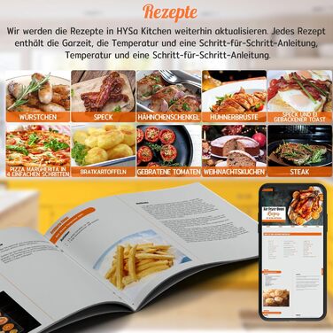 Фритюрниця HYSapientia 24 л xxl, міні-духовка з конвекцією 1800 Вт, міні-піч, кемпінговий гриль, конвекція з конфорками, конвекційна піч 10 програм, піч для піци, фритюрниця xxl