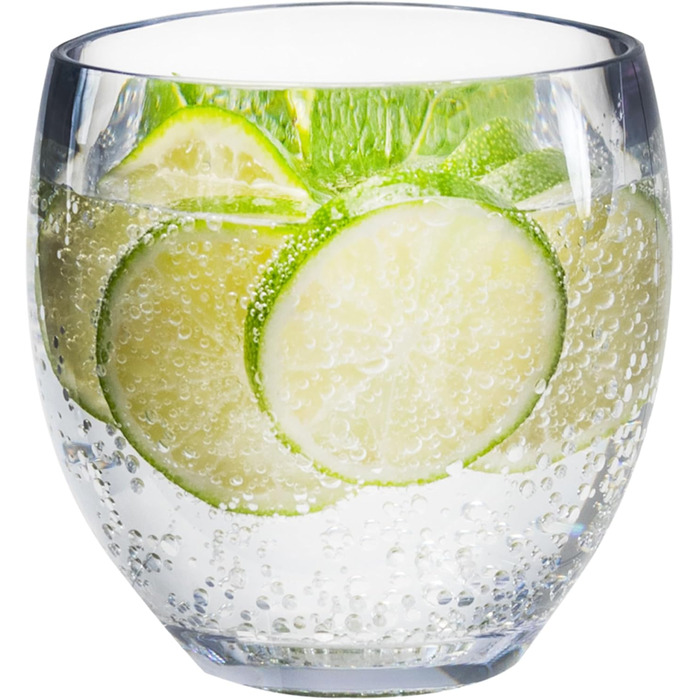 Набір меламінового посуду Jesolo Grey для 2 осіб, вигляд кераміки, можна мити в посудомийній машині, аксесуари для кемпінгу, каравану, фестивалю, пікніка, садової вечірки, 8 предметів - прозорий стакан для напоїв 400 мл