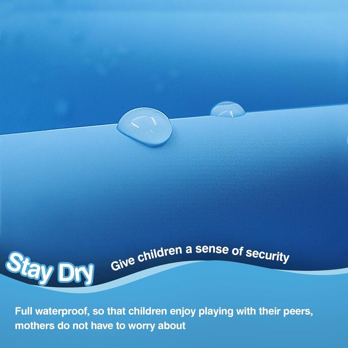 Дитячі вейдерси VicBre для хлопчиків та дівчаток, кишеня на блискавці, регульовані лямки, дизайн із застібкою на спині, водонепроникні штани від дощу з черевиками, вейдерси для підлітків, розмір 34, синій