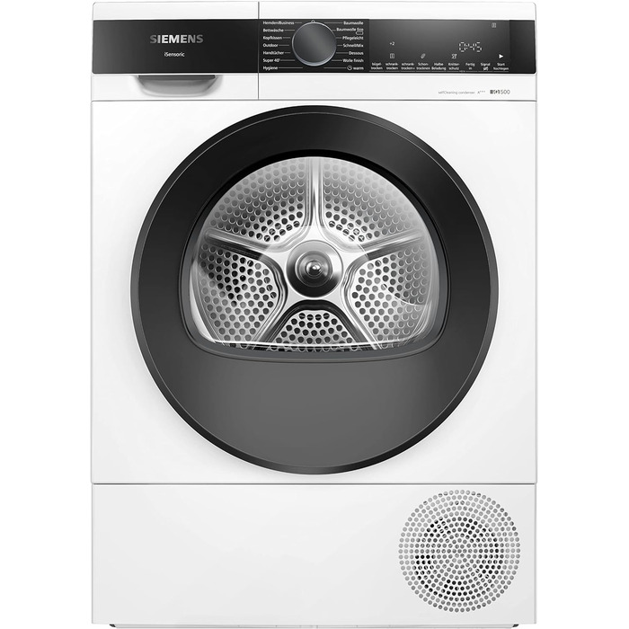 Сушильна машина з тепловим насосом Siemens speedPack iQ500 до 8 кг енергоспоживання 176 кВтгод/рік, програма selfCleaning
