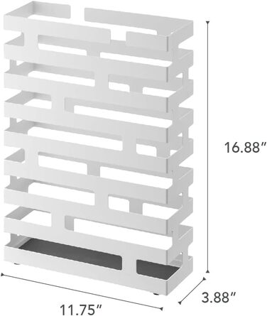 Підставка для парасольки з цегли Yamazaki, сталь, біла, L