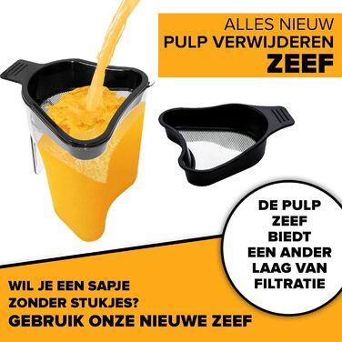 Потужний шнековий прес для цілих фруктів і овочів Fridja, сорбет, морозиво, подавач з широким горлом 75 мм, без бісфенолу А, 240 Вт, холодне пресування, чорна нержавіюча сталь f1900, чорний