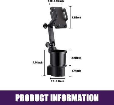 Автомобільний тримач для чашки, тримач для мобільного телефону, універсальний регульований тримач для чашки, універсальна автомобі