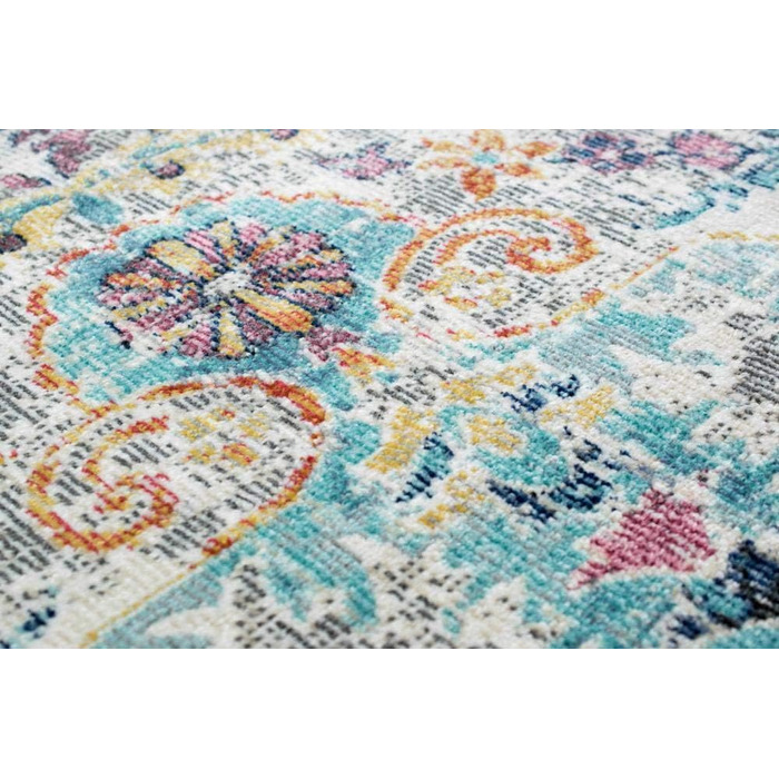 Відкритий східний килим орнаменти вітальні килим для вітальні вінтажний в сіро-блакитному кольорі розмір 160х230 см 160х230 см сір