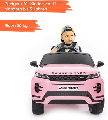 Дитячий електромобіль Range Rover Evoque електричний дитячий автомобіль з 12-вольтовим акумулятором, сенсорним монітором MP4, шкір