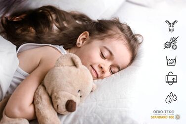 Дитяче ліжко KOBI Max, біле, з поручнями, матрацом та каркасом 160x80 Ліжко для однієї дівчинки та одного хлопчика Комплект дитячої кімнати