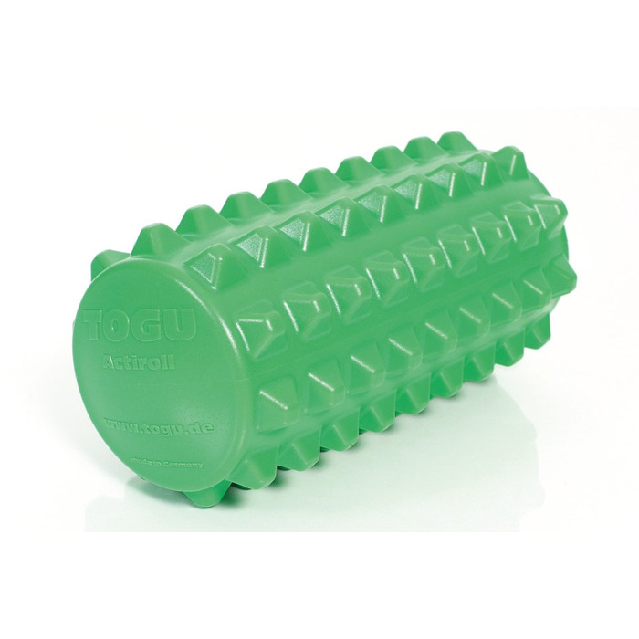 Роликовий масажер для фасції зеленого кольору