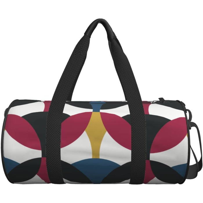 Стильна дорожня сумка в ретро-стилі, з яскравим геометричним дизайном, спортивна сумка для чоловіків та жінок, сумка-мішок, спортивна сумка