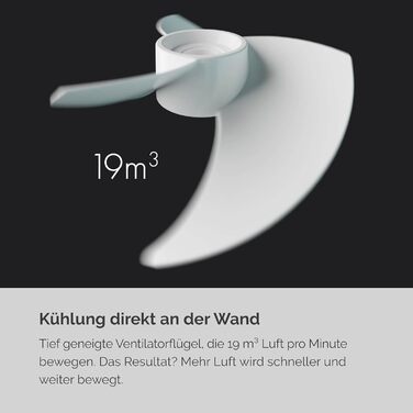 Настільний вентилятор MEACO MeacoFan Sefte - регульований по висоті вентилятор з потужним повітряним потоком - надзвичайно тихе ох