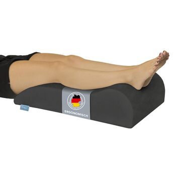 Подушка для підняття ніг XDREAM Ергономічна форма Забезпечує підтримку та полегшення Знімний чохол, який можна прати Сертифіковано Oeko-Tex Сірий антрацит