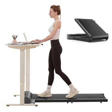 Бігова доріжка WalkingPad від KingSmith Z1, P1, A1 Pro, Z3 Hybrid Walking-Pad для дому/офісу, складна (залежно від моделі вантажопідйомність до 136 кг, швидкість 10 км/год усі моделі світлодіодний дисплей, застосунок, складання не потрібне) Z1 максимальна