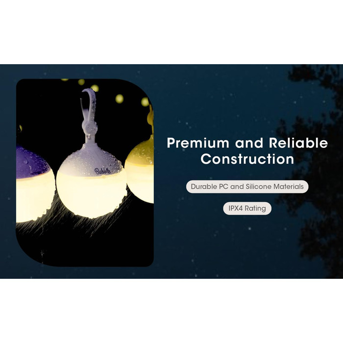 Світлодіодний ліхтар для кемпінгу NITECORE Bubble, яскравий 100 люмен, портативний, легкий, стильний, для намету, аварійний ліхтар для урагану, з наклейкою Nitecore (рожевий), маленький, рожевий