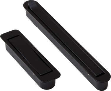 Складний гачок Gedotec металевий чорний матовий MITAL вбудований гачок складний Розміри 140 x 16 мм Вантажопідйомність кг Вентиляц