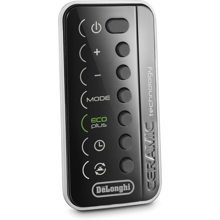 Керамічний тепловентилятор De'Longhi TCH8993ER.BC, керамічний тепловентилятор з 3 рівнями обігріву для приміщень до 70м, безшумна