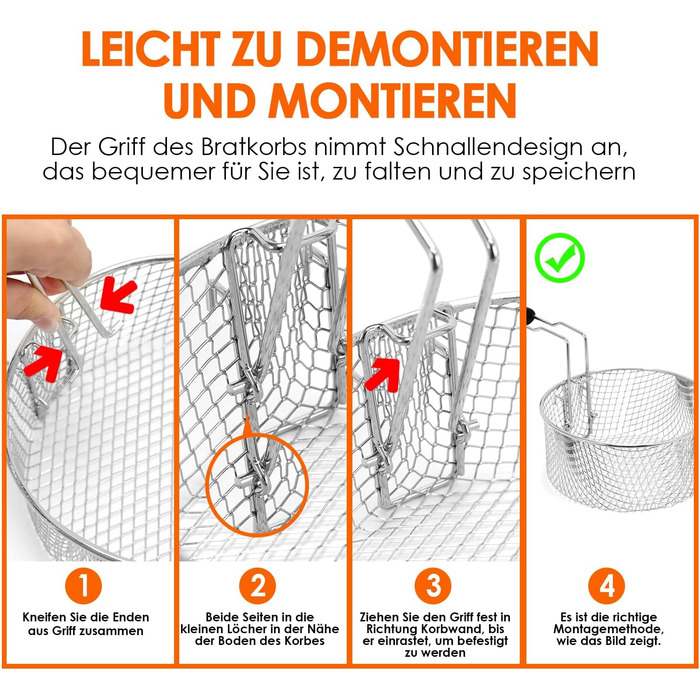 Літрова електрична фритюрниця з олією 1300 Вт, ємність 1,3 кг Компактні фритюрниці, знімний сталевий кошик, відро з антипригарним покриттям, кришка з ілюмінатором, регульована температура 80-190C, 2-