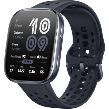 Розумний годинник Amazfit Bip 6 46 мм, 14-денний час роботи від батареї, 1.97-дюймовий AMOLED, GPS та безкоштовні карти, штучний інтелект, функція Bluetooth-дзвінків та текстових повідомлень, здоров&39я, фітнес-трекер сну, понад 140 режимів тренувань, 5 а