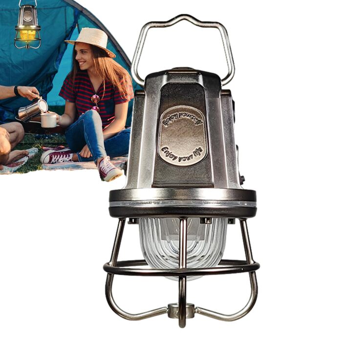 Ліхтар для кемпінгу - спорядження для виживання та аварійних ситуацій з регульованою яскравістю Світлодіодні лампи для кемпінгу для походів на свіжому повітрі, відключення електроенергії, тентів, балконів, титанові