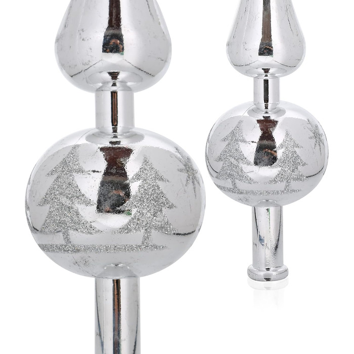 Срібна верхівка для ялинки KATELUO