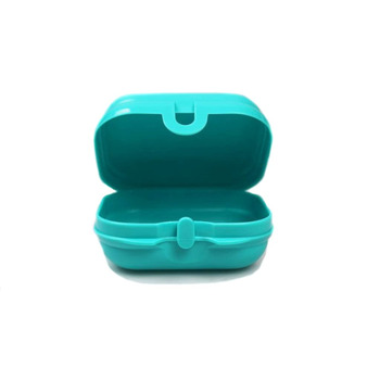 Туpperware To Go Mini-Twin світло-бірюзова ланч-бокс, маленький (на 2 відділення)
