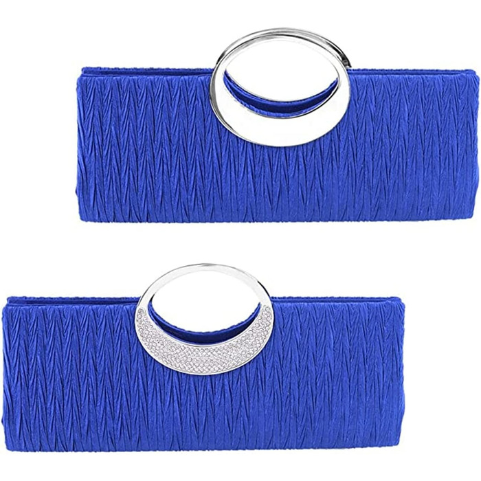 Клатч жіночий, сумочка-клатч, кристали, стрази, вечірня сумочка, гаманець, для нареченої, на весілля, вечірку, чорний, білий, срібний, королівський синій