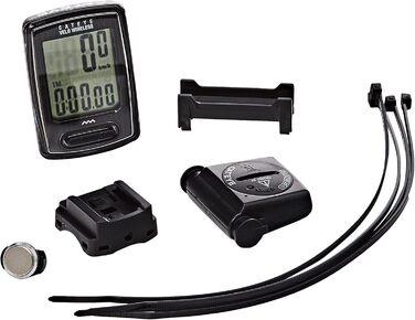 Велокомп'ютер Cateye Velo Wireless, Бездротовий, Водовідштовхувальний, Пластик, Чорний