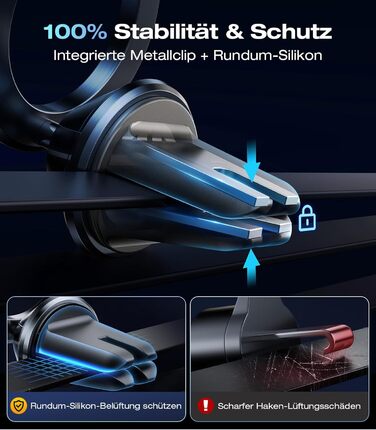 Повністю металевий тримач для мобільного телефону Автомобільний магніт для автомобільного кріплення Mgasafe 26xN55 найсильніші маг