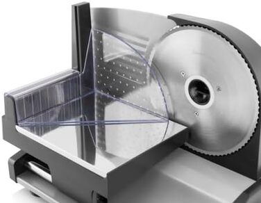 Хліборізка Hyundai Food Slicer I HYUFS801 I з 150 Вт I Повністю металева версія I Електричний I Товщина різання 0-15 мм I Знімне лезо з нержавіючої сталі I Нековзні ніжки