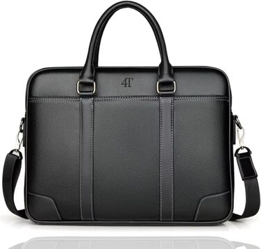 Преміальна сумка для ноутбука з екошкіри, унісекс через плече, портфель в елегантному дизайні, для ноутбуків 14/15,6/16 дюймів, ро