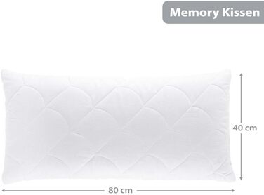 Подушка з піни з ефектом пам&39яті (40x80 см) Ергономічна подушка для підтримки шиї з ефектом пам&39яті Ортопедична подушка для підтримки шиї Дихаюча подушка для сну для алергіків 40 x 80 см