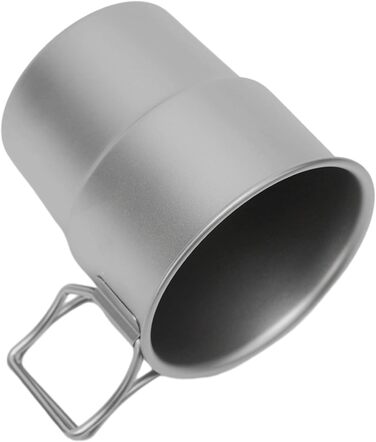 Кавова кружка, 300 мл, штабельована, для активного відпочинку, походів, з кришкою, герметична, для подорожей та кемпінгу, компактний рюкзачний посуд, піскоструминна обробка для пиття