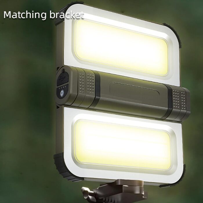 Світлодіодний кемпінговий ліхтар, водонепроникний, акумуляторний, магнітний, 15,2 см, ліхтар на сонячній енергії, міцна конструкція, аксесуар для зовнішнього освітлення, спорядження для виживання, портативний дизайн, кемпінговий ліхтар