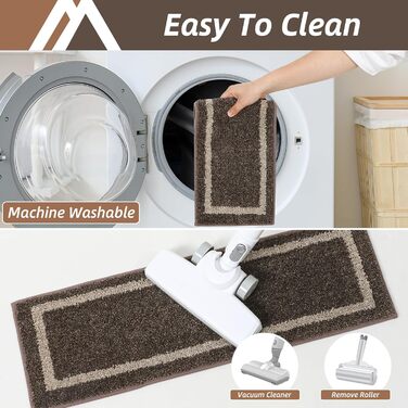 М&39які дерев&39яні сходинки, сходові доріжки для дітей та собак, 100 поліестер, основа з TPE, коричневі, квадратні, 71,1 x 22,9 см, 15 шт.