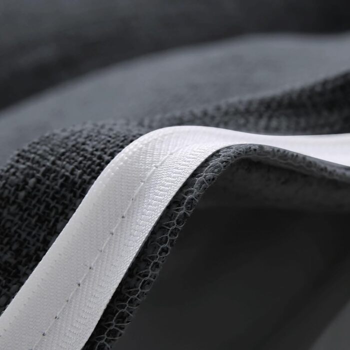 Подушка-клін, трикутна, валик для шиї, велика подушка для спини, бавовна та льон, підставка для читання для ліжка, подушка для читання, знімна (темно-сіра, 200 x 50 x 20 см, бавовна та льон) Темно-сіра бавовна та льон 200*50*20 см